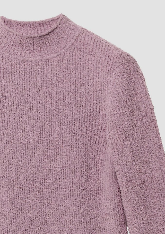 s.Oliver Longpullover Strickpullover Strickpullover im Slim Fit mit Stehkragen – Bild 4 von 4