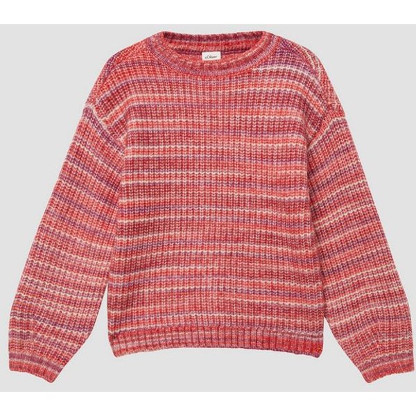 s.Oliver Longpullover Strickpullover Oversized Strickpullover mit Farbverlauf