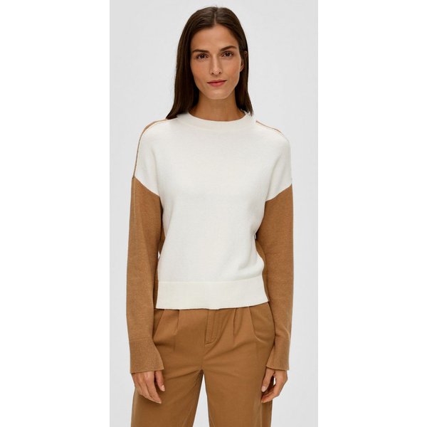 s.Oliver Longpullover Strickpullover Pullover aus Wollmix