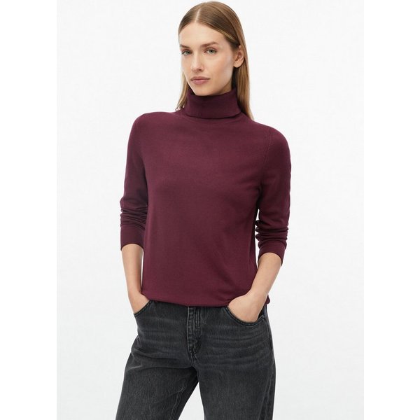 s.Oliver Longpullover Strickpullover Rollkragenpullover aus Viskosemix