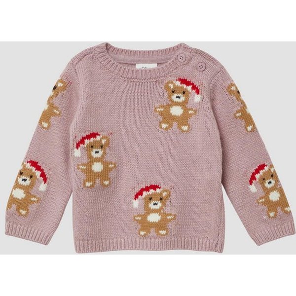 s.Oliver Longpullover Strickpullover Unisex Strickpullover mit Weihnachtsmotiven