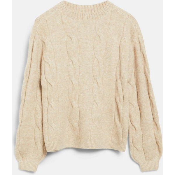 s.Oliver Longpullover Strickpullover Weicher Zopfstrickpullover im Loose Fit