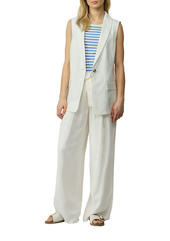 s.Oliver Longweste mit Twill-Struktur – Bild 3 von 4