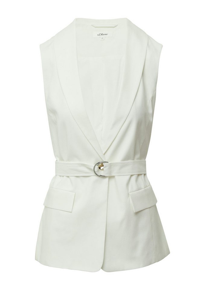 s.Oliver Longweste mit Twill-Struktur – Bild 4 von 4