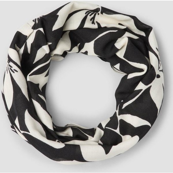 s.Oliver Loop Snood, Snood mit floralem Muster aus Viskose