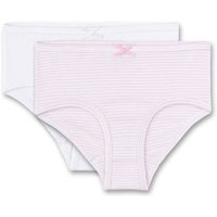 S.OLIVER s.Oliver Mädchen 2er Pack Hipslip - Slip, Unterhose, Brief, Cotton Stretch, uni, Größe 128 in Bunt