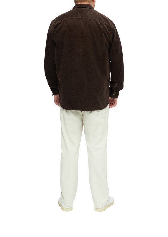 s.Oliver Men Big Sizes Langarmhemd Cord aus elastischer Baumwollmischung – Bild 2 von 4