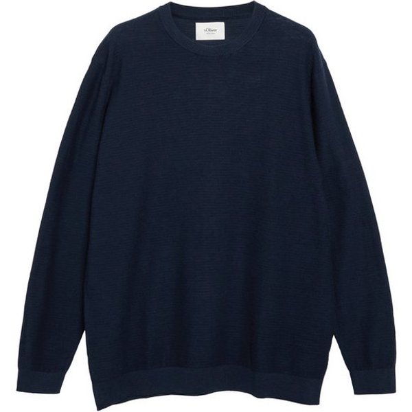 s.Oliver Men Big Sizes Strickpullover mit Rundhals / Große Größen