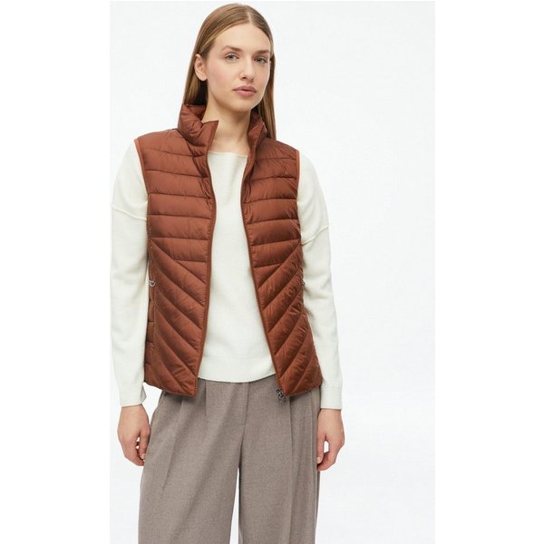 s.Oliver Outdoorjacke Outdoor-Weste Leichte Steppweste mit Packfunktion