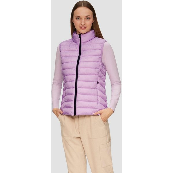 s.Oliver Outdoorjacke Outdoor-Weste Leichte Weste mit Steppung und Stehkragen