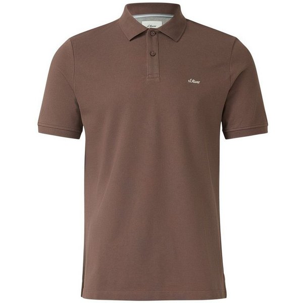s.Oliver Poloshirt Basic Piqué, Kragen, Knöpfe, Logo-Stickeri