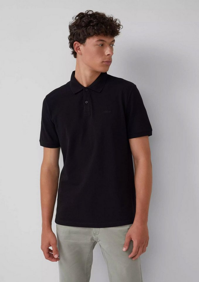 s.Oliver Poloshirt Poloshirt Kragen, Knopfleiste, Logo-Stickerei – Bild 2 von 5