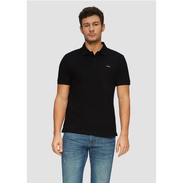s.Oliver Poloshirt Poloshirt Kragen, Knopfleiste, kurzarm