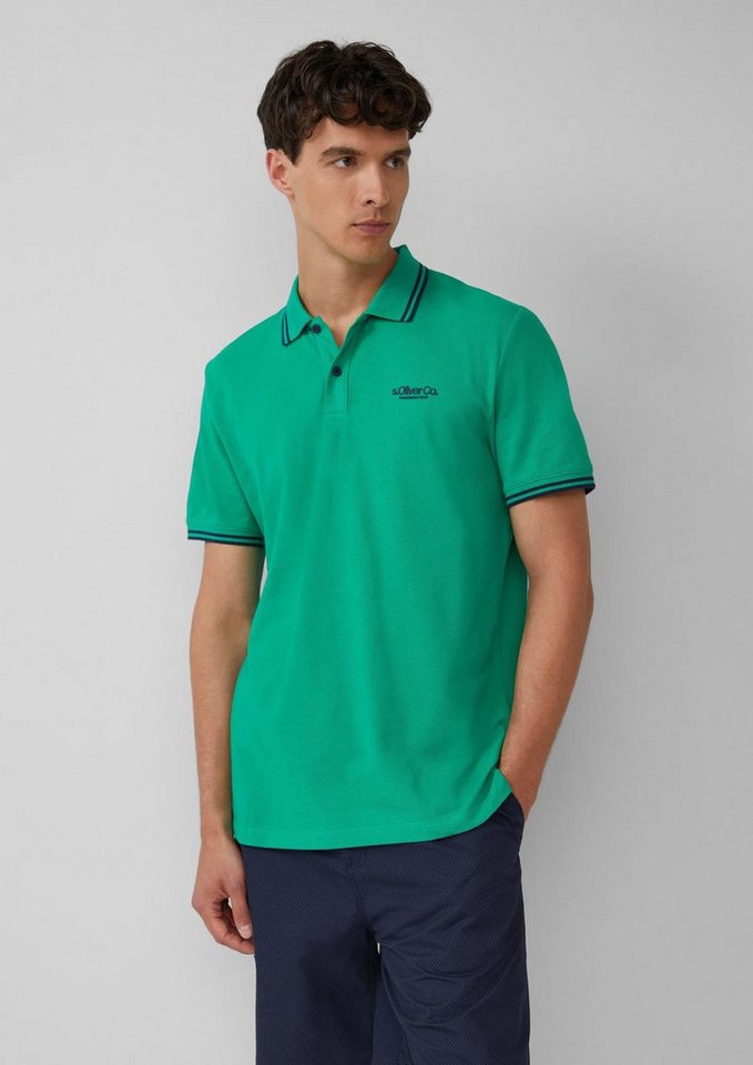 s.Oliver Poloshirt Poloshirt Kragen, Knopfleiste, Logo-Patch – Bild 2 von 5