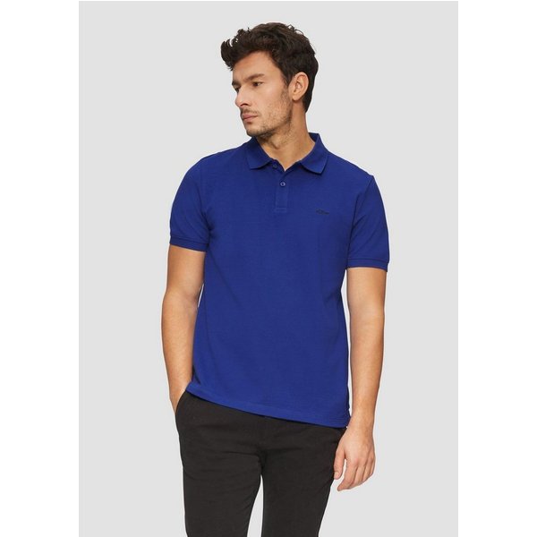 s.Oliver Poloshirt Poloshirt Kragen, Knopfleiste, kurzarm