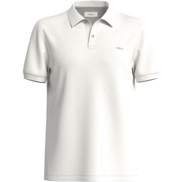 s.Oliver Poloshirt Poloshirt kurzarm, Piqué, Kragen, Knöpfe