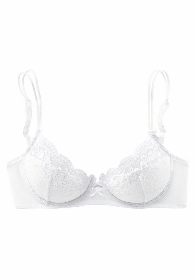 s.Oliver Push-up-BH, Spitzen-BH, Dirndl-BH mit kleiner Zierschleife und doppelten Spaghettiträgern, Dessous – Bild 2 von 5