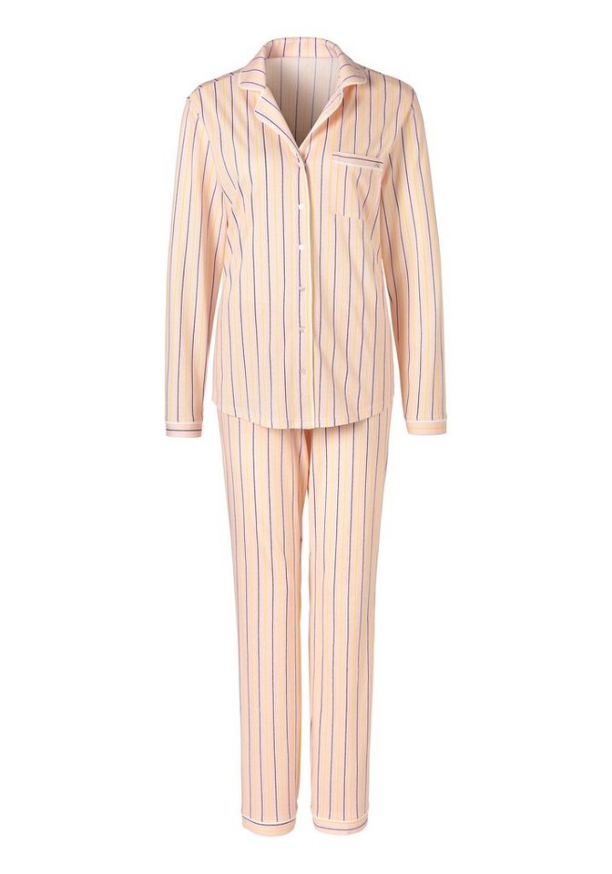 s.Oliver Pyjama (Set, 2 tlg) mit abgesetzten Paspel-Details – Bild 2 von 5