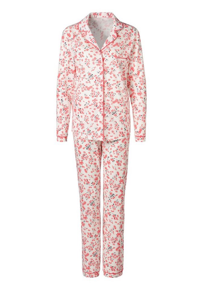 s.Oliver Pyjama (Set, 2 tlg) mit abgesetzten Paspel-Details – Bild 2 von 4