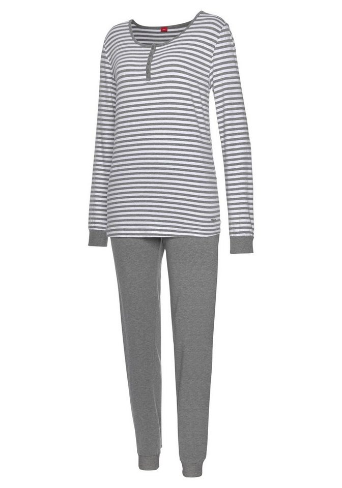 s.Oliver Pyjama (Set, 2 tlg) mit seitlichen Streifen am Bein – Bild 5 von 5