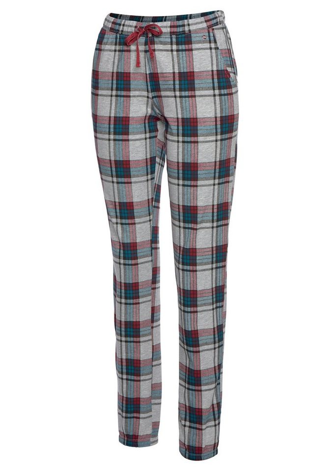 s.Oliver Pyjamahose mit Allover-Muster und kontrastfarbener Kordel – Bild 5 von 5
