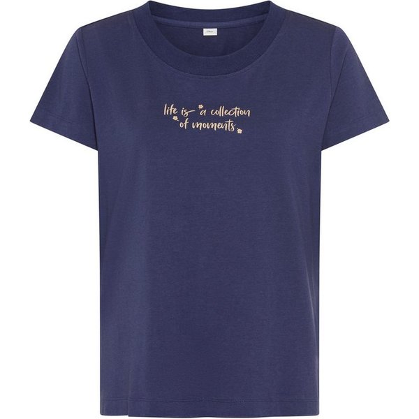 s.Oliver Pyjamaoberteil (1-tlg) mit Front Print