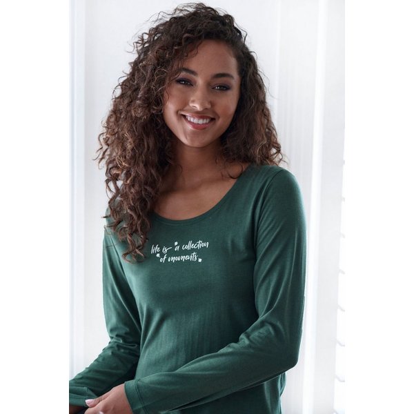 s.Oliver Pyjamaoberteil (1-tlg) mit Frontdruck