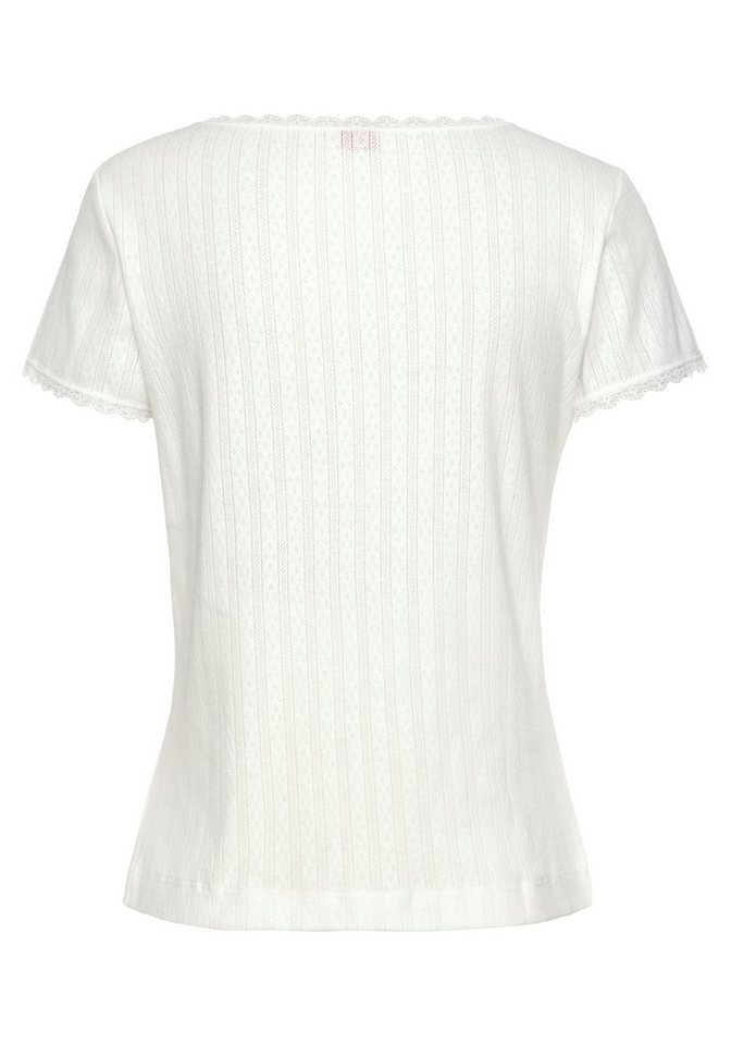 s.Oliver Pyjamaoberteil aus Ajour-Strick – Bild 4 von 5