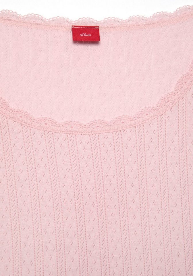s.Oliver Pyjamaoberteil aus Ajour-Strick – Bild 5 von 5