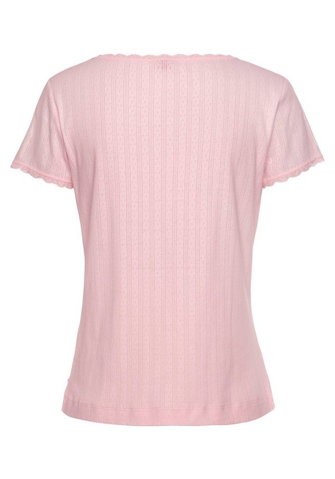 s.Oliver Pyjamaoberteil aus Ajour-Strick – Bild 4 von 5