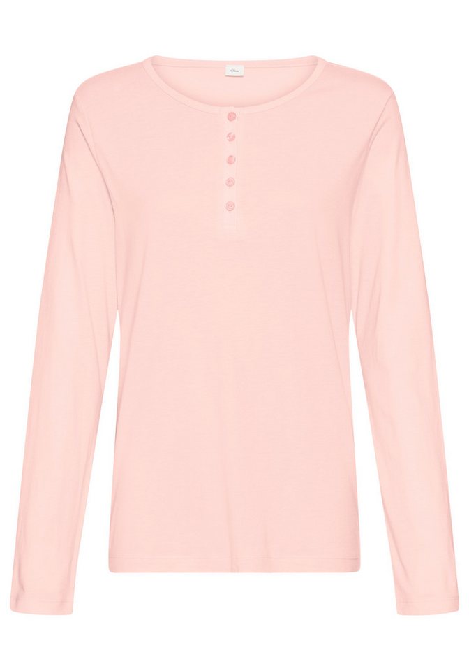 s.Oliver Pyjamaoberteil mit Knopfleiste – Bild 2 von 5