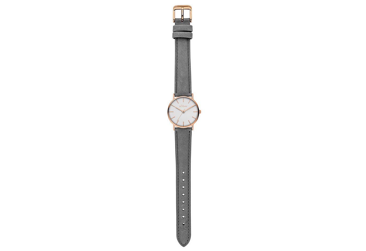 s.Oliver Quarzuhr Flexible Time Kunstleder – Bild 5 von 5