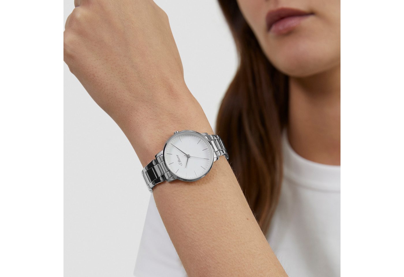 s.Oliver Quarzuhr Modern Basics SO-4473-MQ, Armbanduhr, Damenuhr, Edelstahlarmband, analog – Bild 4 von 4