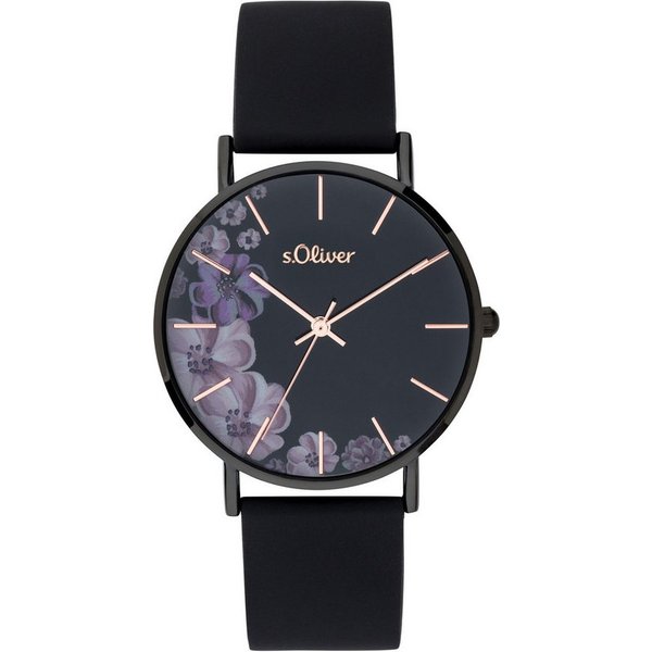 s.Oliver Quarzuhr Modern Statement Silikon