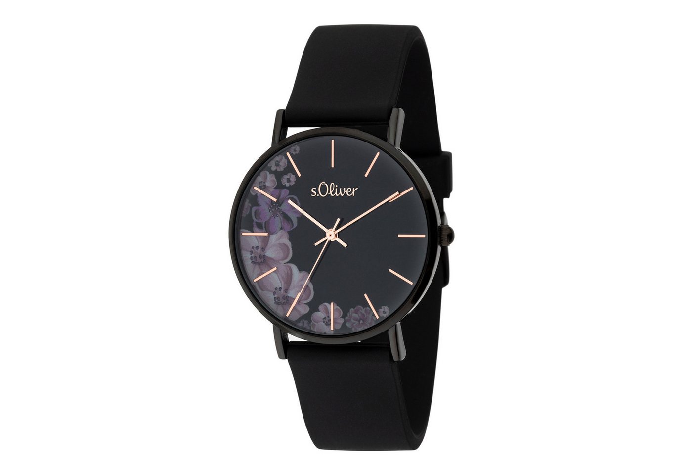s.Oliver Quarzuhr Modern Statement Silikon – Bild 3 von 5