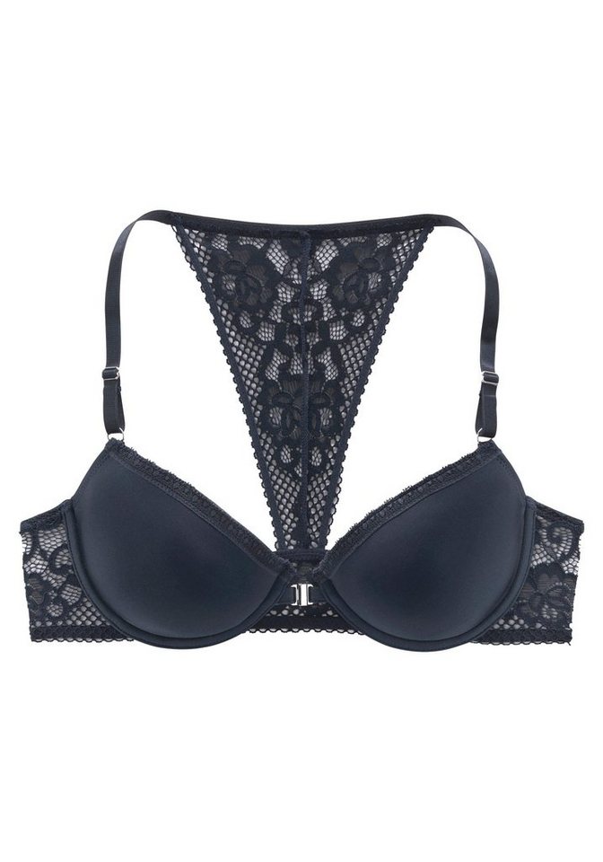 s.Oliver Schalen-BH, BH mit Bügel, Spitzen-BH, Lisette mit Vorderverschluss und schönem Spitzenrücken, sexy Dessous – Bild 2 von 5
