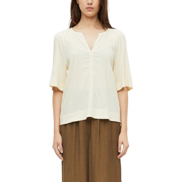 s.Oliver Schlupfbluse 3/4 Arm Bluse mit Splitneck
