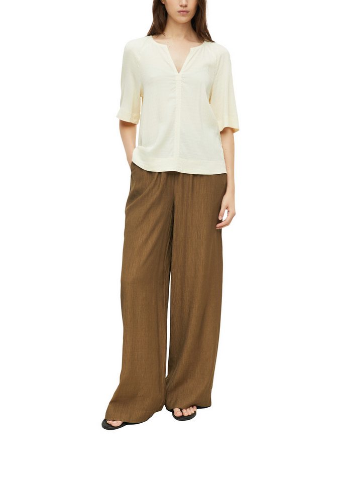 s.Oliver Schlupfbluse 3/4 Arm Bluse mit Splitneck – Bild 3 von 4