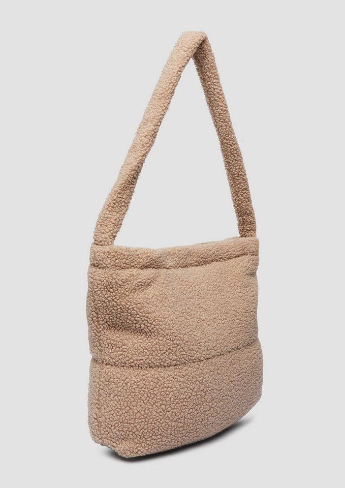 s.Oliver Schultertasche Tasche, Kuschelige Teddy-Hobo-Bag mit Magnetverschluss – Bild 3 von 5