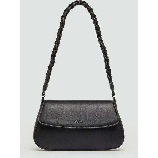 s.Oliver Schultertasche Tasche, Hobo-Bag in Leder-Optik mit Logo-Prägung