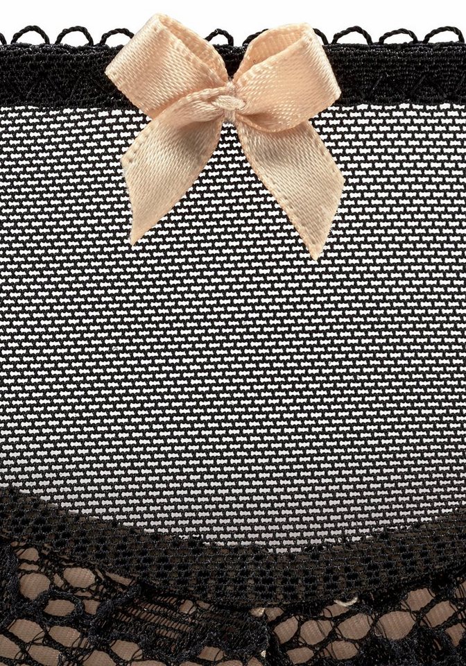 s.Oliver Set: Schalen-BH (Set, 2-tlg., mit Low Waist Panty) mit feiner, blumiger Spitze und zarten Zierschleifen, sexy Dessous – Bild 5 von 5