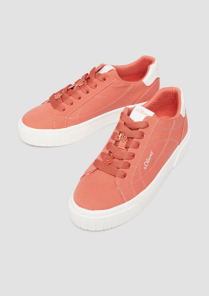 s.Oliver Sneakers Sneaker Textil-Sneaker mit Schnürung – Bild 3 von 3