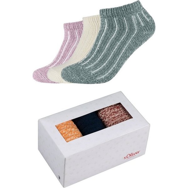 s.Oliver Sneakersocken 3er Pack