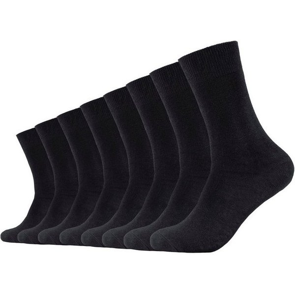 s.Oliver Socken essentials (8-Paar, 8 Paar) mit normaler Passform, mittelhoch bis zur halben Wade, formbeständig