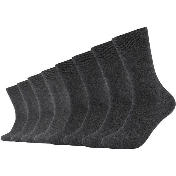 s.Oliver Socken essentials (8-Paar, 8 Paar) mit normaler Passform, mittelhoch bis zur halben Wade, formbeständig
