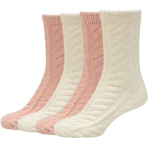 s.Oliver Socken warm & cozy (4-Paar, 4 Paar) mit Zopfmuster