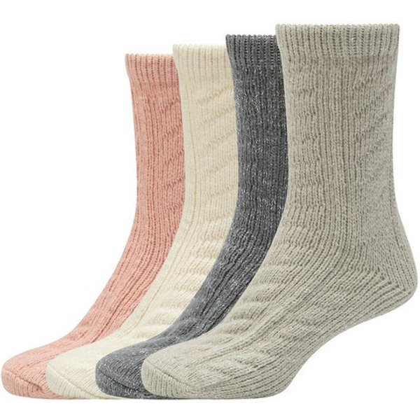 s.Oliver Socken warm & cozy (4-Paar, 4 Paar) mit Zopfmuster