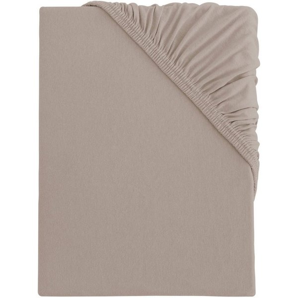 s.Oliver Spannbettlaken TABEA, 100% Baumwolle, 145 g/m², Jersey, Gummizug: rundum, (1 Stück), Bettlaken für Matratzen bis 25 cm Höhe, perfekter Sitz, bügelfrei