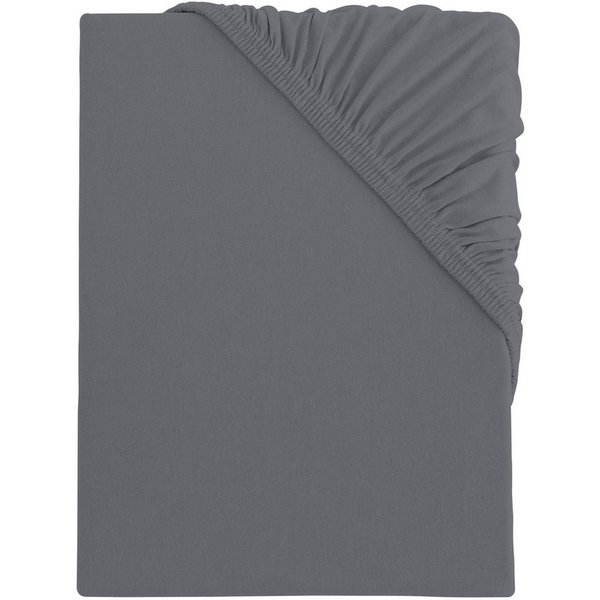 s.Oliver Spannbettlaken TABEA, 100% Baumwolle, 145 g/m², Jersey, Gummizug: rundum, (1 Stück), Bettlaken für Matratzen bis 25 cm Höhe, perfekter Sitz, bügelfrei
