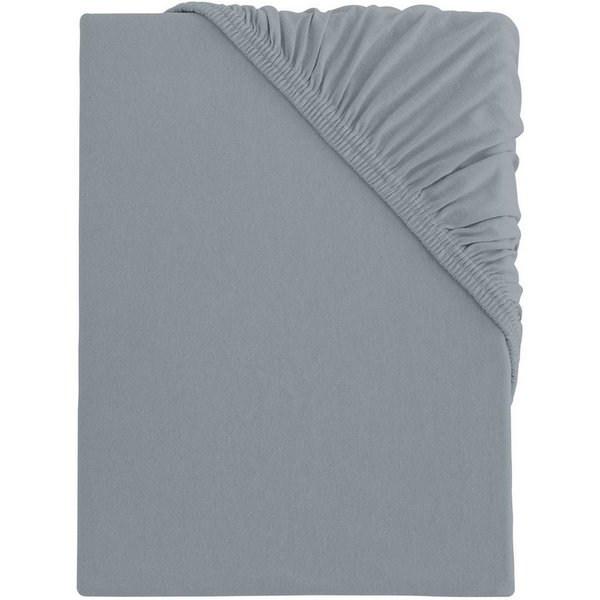 s.Oliver Spannbettlaken TABEA, 100% Baumwolle, 145 g/m², Jersey, Gummizug: rundum, (1 Stück), Bettlaken für Matratzen bis 25 cm Höhe, perfekter Sitz, bügelfrei